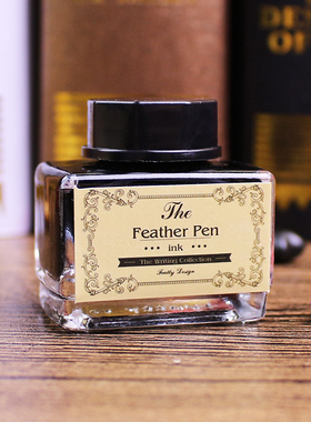 菲比羽墨 蘸水笔墨水 羽毛笔墨水 漫画墨水 15ml 黑色