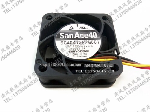 9GA0412P7G001 San Ace 40 三洋 4015 12V 0.17A 4CM 4厘米风扇