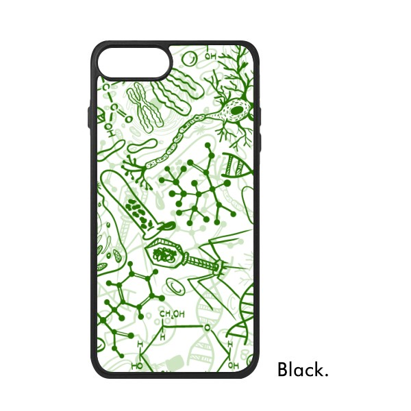 适用于iPhone镜细胞结构生物插画Xr手机壳max保护套678plus硅胶11