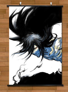 死神黑崎一护终极力量无月海报挂轴画有框画客厅装饰画卧室无框画
