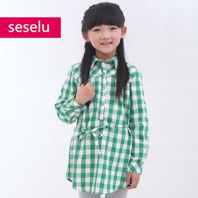 Chemise fille à manche longue en coton - Ref 2086425 Image 4