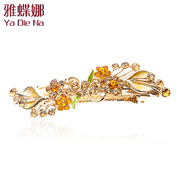 Ya na rhinestone hair clip hairpin clip spring clip pony tail clip fashion Korea jewelry Q0040