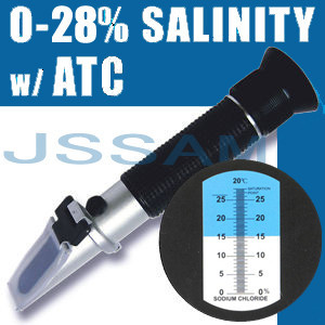 光学盐度计自动温度补偿0-28%检测食品盐度盐水浓度测试仪咸度计