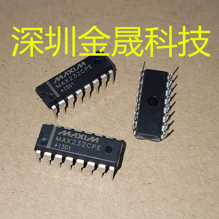MAX232CPE MAXIM美信 DIP-16 25只/管  货源稳定 长期现货