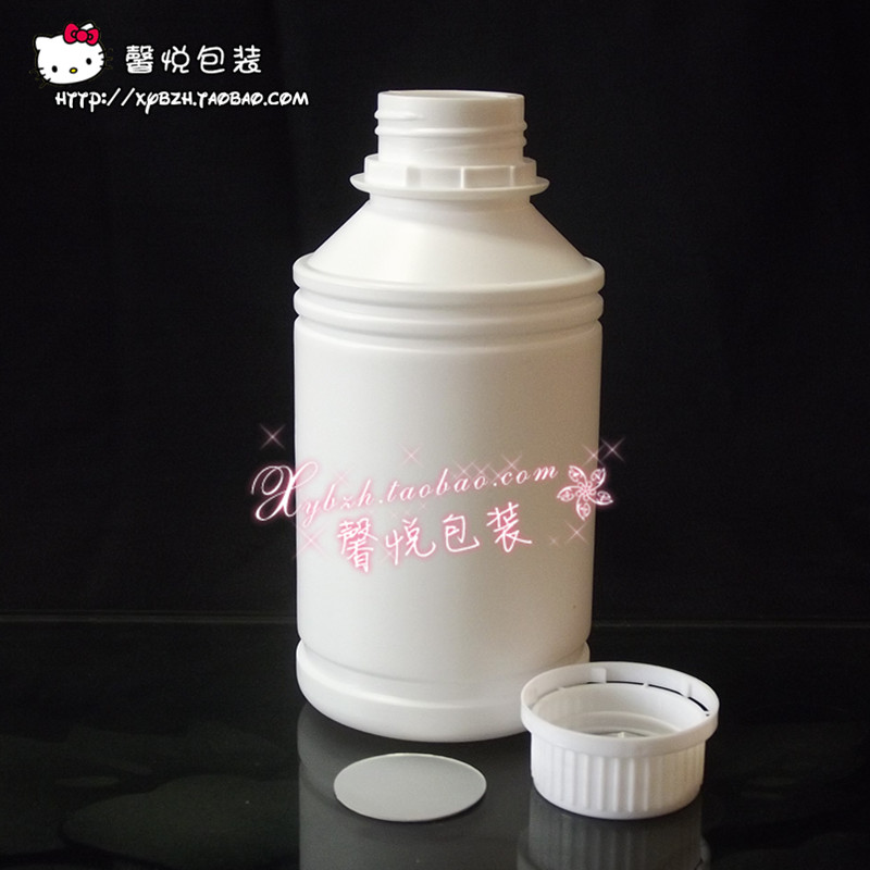 塑料瓶500ml液体瓶子防盗瓶空瓶纯露瓶样品瓶密封瓶白瓶避光小口