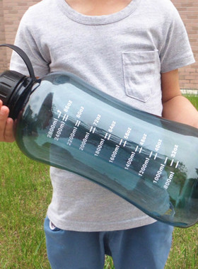 富光大容量水杯户外工地泡茶杯子便携塑料太空杯耐高温水壶3000ml