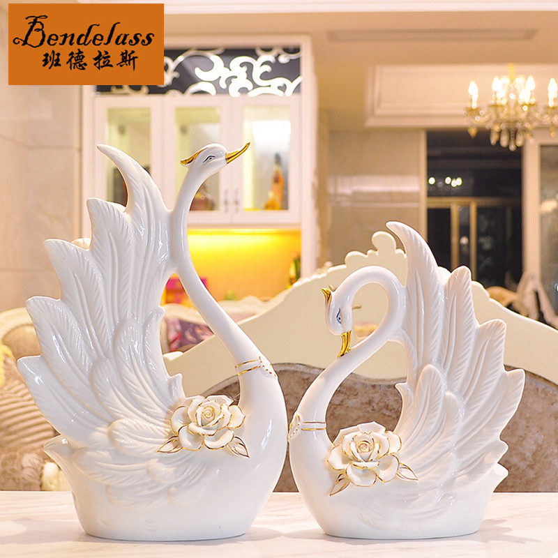 班德拉斯結婚禮物送新人送姐姐新婚禮物送閨蜜實用高檔天鵝擺件在類目 家居飾品, 擺件中 - 來自Buy2taobao.com提供專業的淘寶代購服務