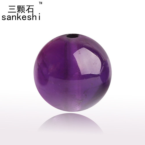 天然乌拉圭紫水晶散珠