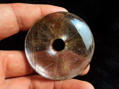 天然天然水晶平安扣吊坠