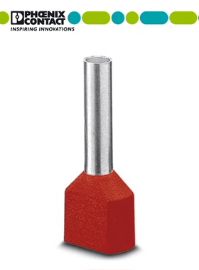 菲尼克斯双线管状预绝缘端头AI-TWIN2*1-8RD 欧式3200810红色