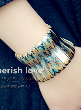 复古炫彩孔雀质感时尚风首饰