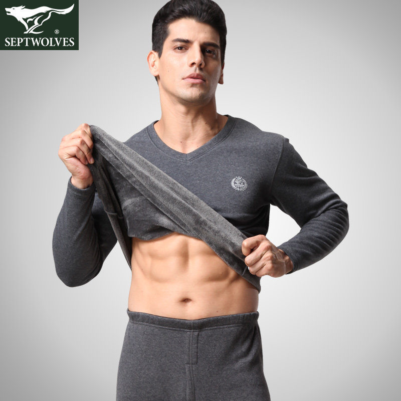 Sous-vêtement thermo jeunesse SEPTWOLVES 98149-1 en coton - Ref 767856 Image 1