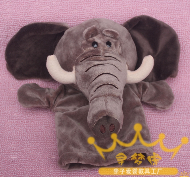 张嘴动物手套手偶讲故事道具