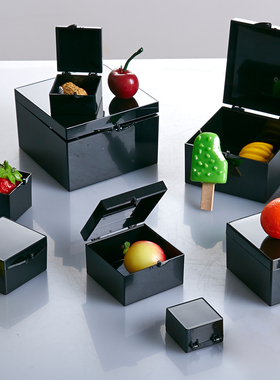 避光盒 黑色正方形塑料 收藏盒 收纳盒 药品盒 耐摔 水针剂遮光盒