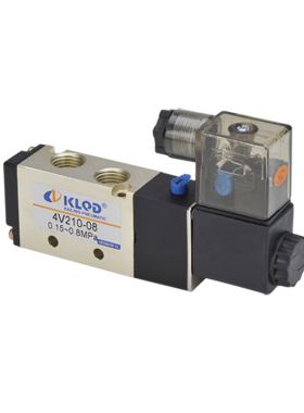开灵二位五通电磁阀4V210-08 0.15~0.85MPA气缸车门换向单控气阀