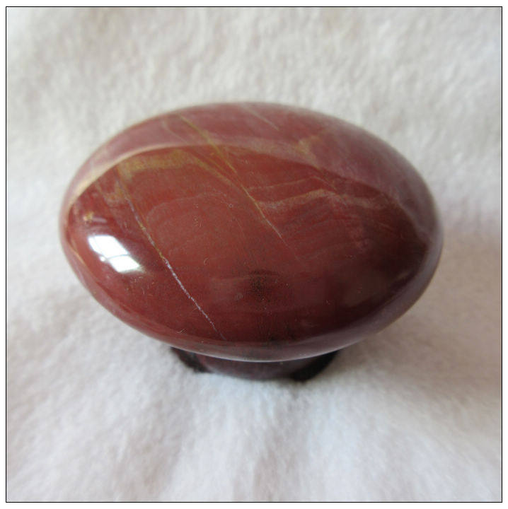 天然原石 木化石 硅化木 光滑圆整 色彩红润 亿万年形成长寿之石