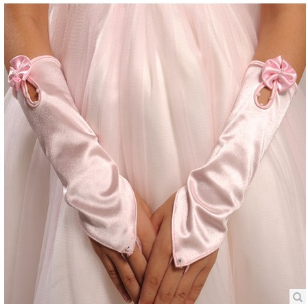 Gants pour fille en satin - Ref 2150286 Image 1