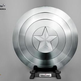 kingarts  ka 1:1 美国队长银色盾牌 太空金属电影限量全新现货