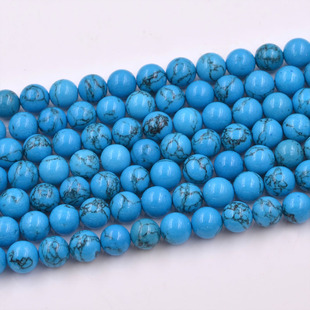 DIY手工饰品配件材料 蓝松石兰松散珠子圆珠 半成品佛珠串珠