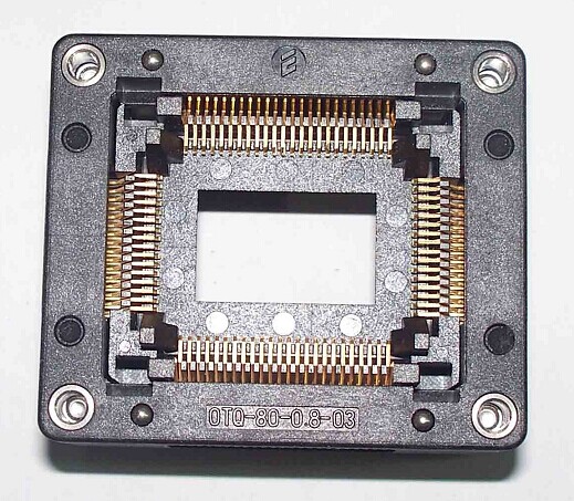 OTQ-80-0.8-03 IC测试座  烧录座 编程座 ENPLAS原装正品 QFP80