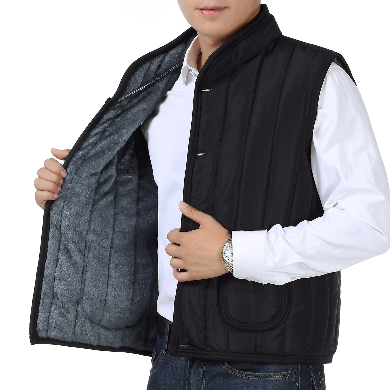 Débardeur homme Cotton vest pour hiver - Ref 1585586 Image 1