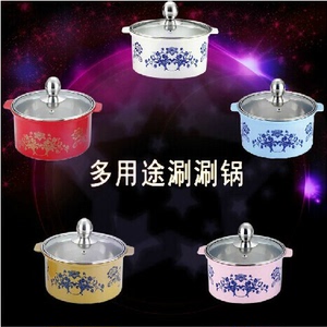 批发 加厚不锈钢迷你小汤锅单人火锅电磁炉专用锅 一人一锅涮涮锅