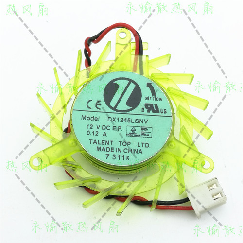 原装 Nidec DX1245LSNV 12V 0.12A 4510 2线 显卡 静音 散热风扇