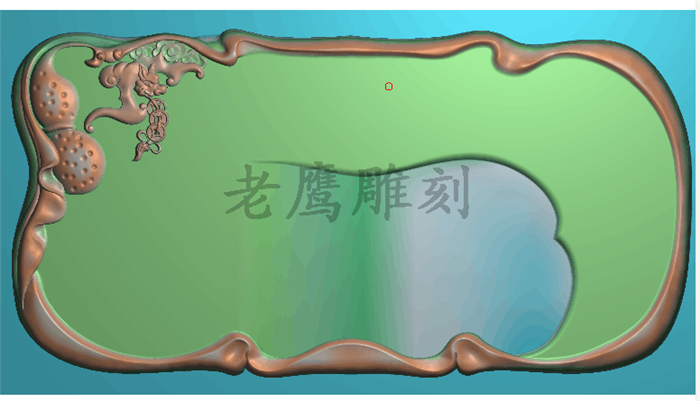 茶盘 精雕图浮雕灰度图jdp图 木雕电脑雕刻图 蝙蝠葫芦祥云茶盘