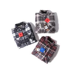 加绒 加厚 宽松 寒冬指南 格子衬衫 温软如春 长袖 穿衣如生活