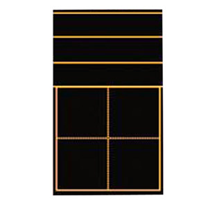 10片包邮教学磁性田字格黑板贴四线三格 黑板贴田字格磁铁23*14cm