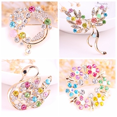 Broche femme en Zircon diamant - Ref 1178494 Image 11