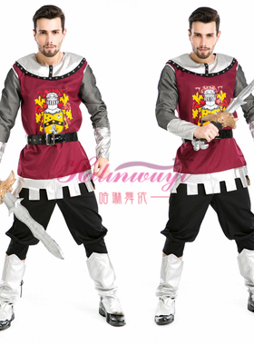 万圣节成人舞会派对服装古希腊战士男古罗马武士古罗马国王服装