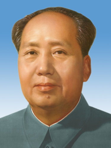 毛主席伟人墙贴中堂风壁画定制