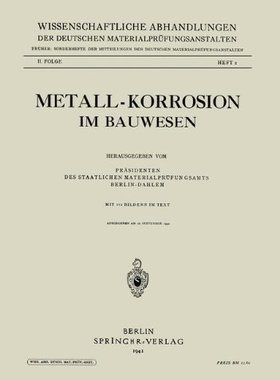 【预订】Metall-Korrosion Im Bauwesen