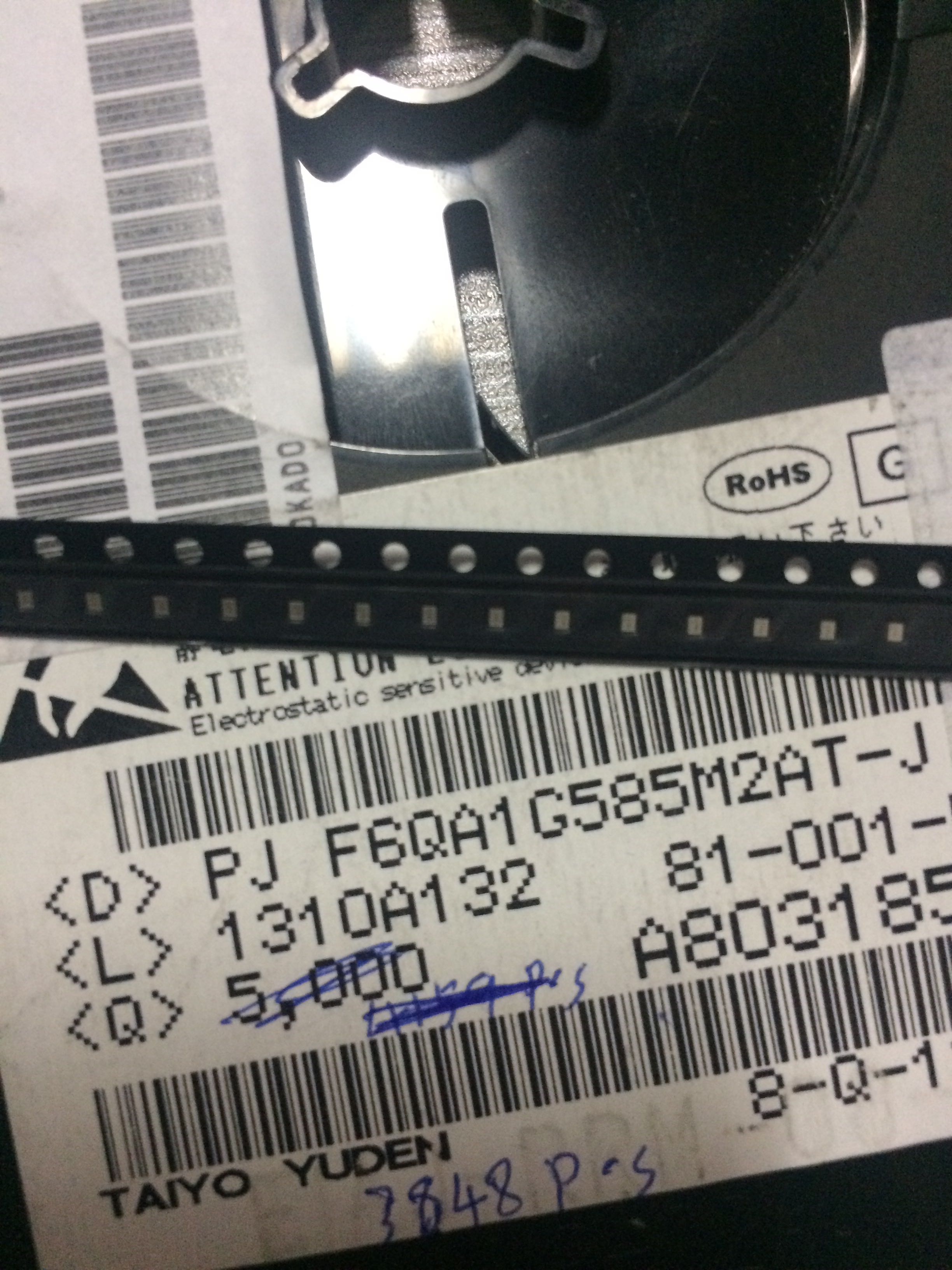 F6QA1G585M2AT-J TAIYO YUDEN 滤波器 原装 公司现货