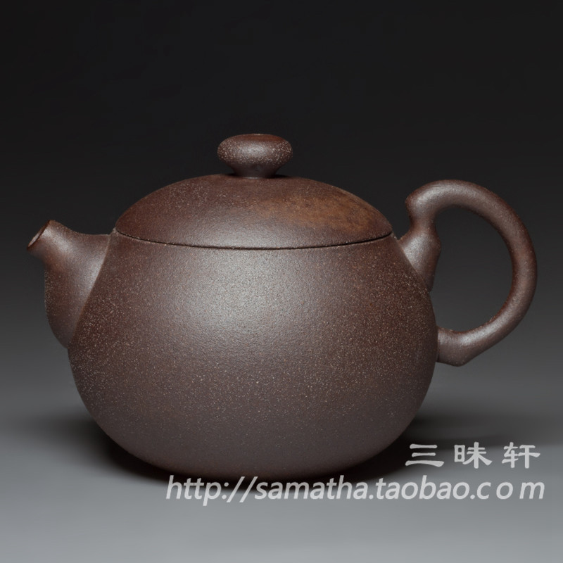 【三昧轩】台湾陶作坊 老岩泥 岩矿大满富壶 170cc 专柜正品