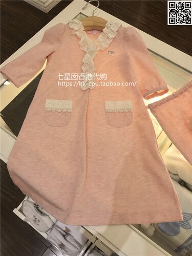 香港代购甜美睡衣裙女童泰迪熊