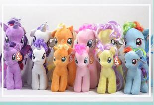 包邮正版my little pony 彩虹小马宝莉 毛绒玩具 我的小马驹公仔