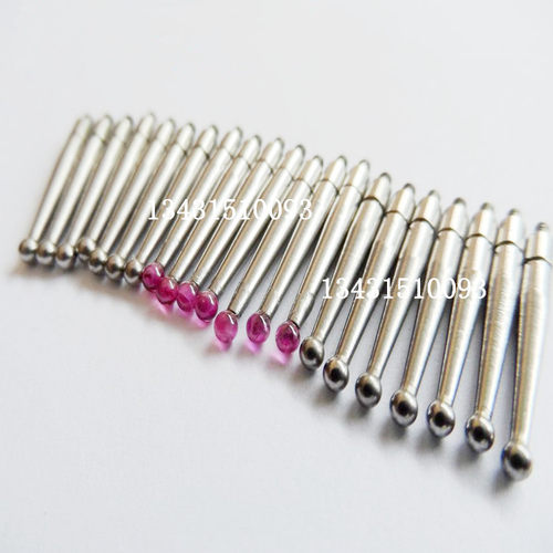 三丰红宝石杠杆百分表测头 探头 千分表针头 钨钢百分表针头M1.6