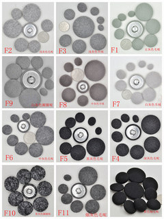 高档灰色羊绒包布纽扣男士女士毛呢大衣儿童毛衣服外套纽扣子专卖