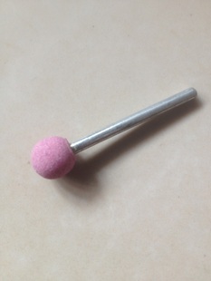 美运来150目铬刚玉球型磨头直径10x柄3