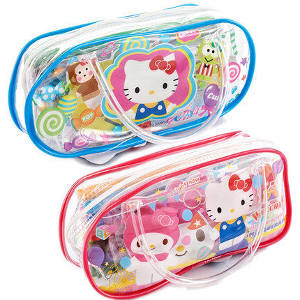 新专柜正品hello kitty 凯蒂猫kt猫 水彩笔美劳派手提袋美劳组合