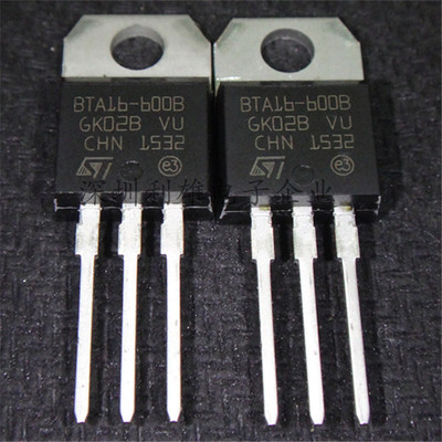 全新 BTA16-600B TO-220  16A/600V 双向可控硅 晶闸管  现货