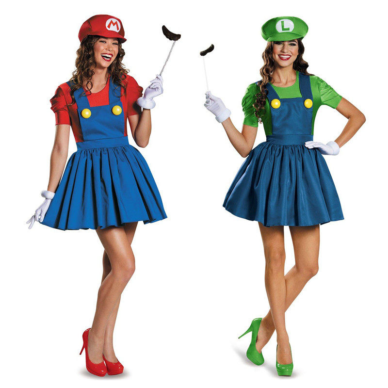 Halloween Costumes cos adult Super Mario costume Mario Mario clothes Suspender skirt suitin the Women's clothing/Boutique , Costume/National costume/Stage costumes , National costume/Costumes  category - from Buy2taobao.com to provide professional Taobao agent buy service