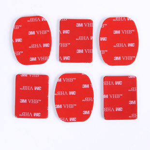 gopro头盔固定粘贴胶hero8 7 6 5 4双面胶小蚁运动相机安装配件