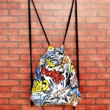 Мешочек, рюкзак, сумка для путешествий подходит для мужчин и женщин, свежий тканевый мешок, на шнурках