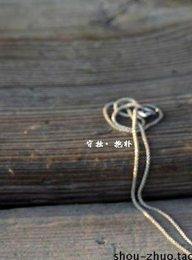 新年礼物纯银复古做旧项链