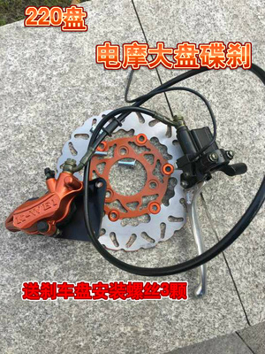 电动车配件大迅鹰前碟刹鲍鱼220刹车总成载重王雷霆王电摩上下泵