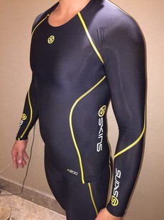 特价正品 Skins A200 男款梯度压缩长袖 跑步紧身衣