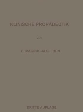 【预订】Vorlesungen Uber Klinische Propadeutik